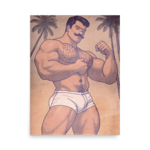 Vintage Beach Poster
